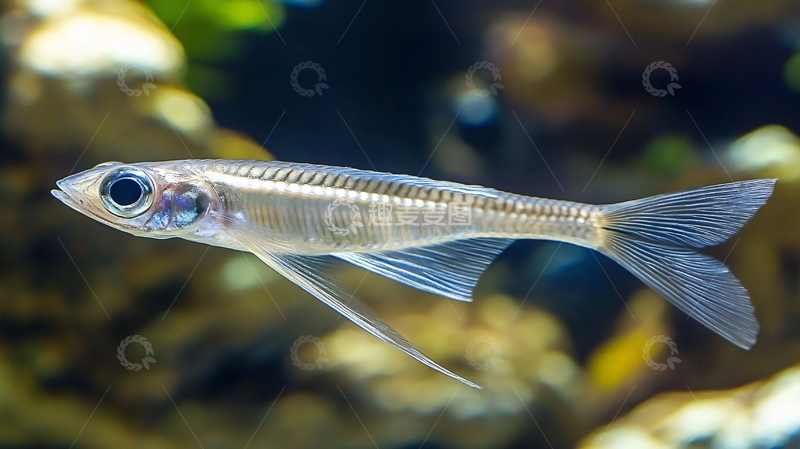 高清大图下载【趣麦麦图】水划银雪鱼1
