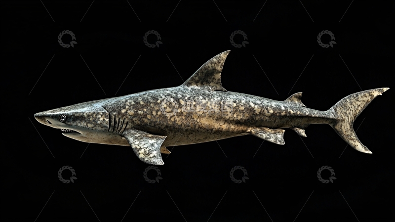 高清大图下载【趣麦麦图】活鲨鱼水中游