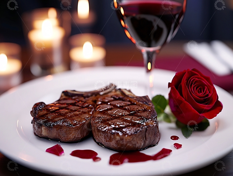 高清大图下载【趣麦麦图】浪漫西餐