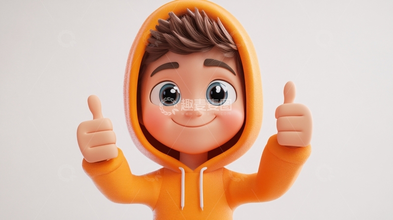 高清大图下载【趣麦麦图】小核桃博士竖大拇指3