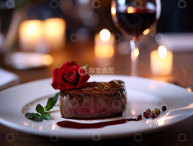高清大图下载【趣麦麦图】浪漫西餐1