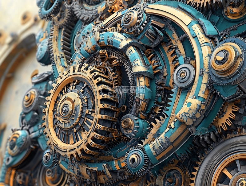 高清大图下载【趣麦麦图】工业风齿轮4
