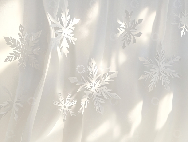 高清大图下载【趣麦麦图】冬季冰窗花