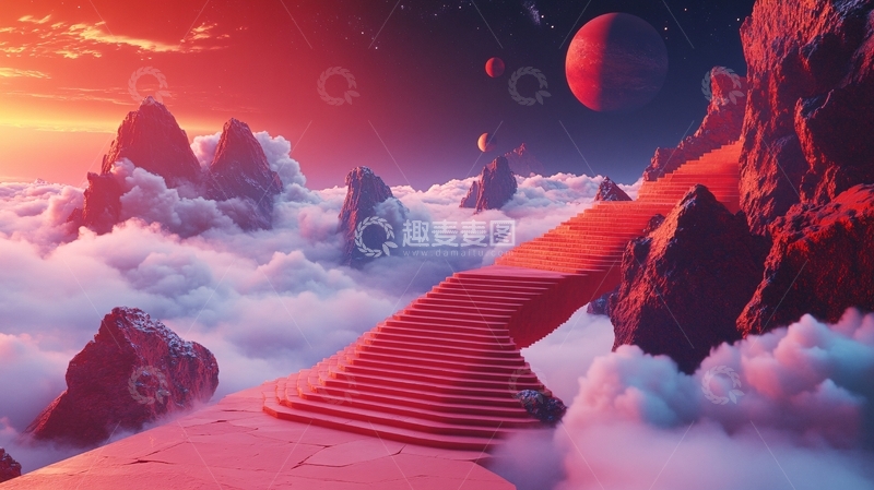 高清大图下载【趣麦麦图】云海山脉2