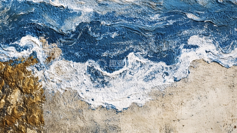 高清大图下载【趣麦麦图】黄蓝相间大理石纹理