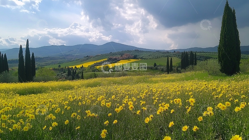 高清大图下载【趣麦麦图】超宽幅田园景色1