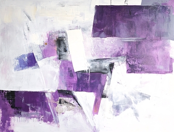 紫色抽象画1