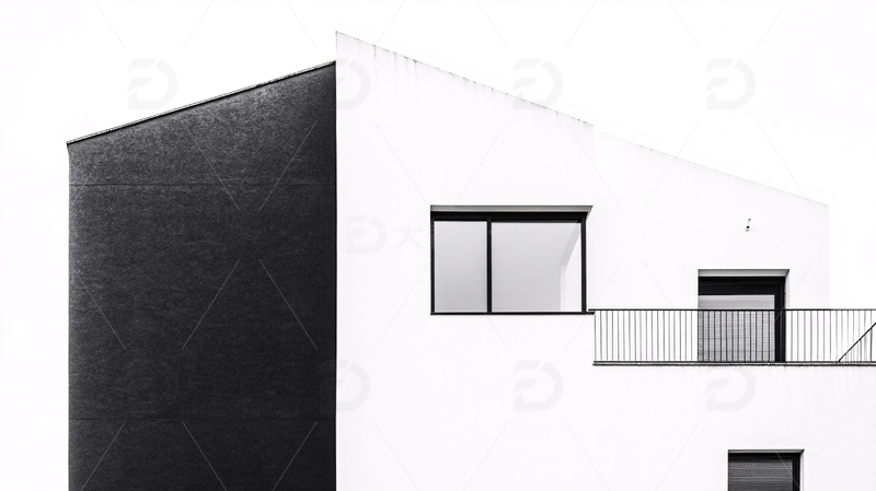 高清大图下载【趣麦麦图】白墙黑瓦住宅