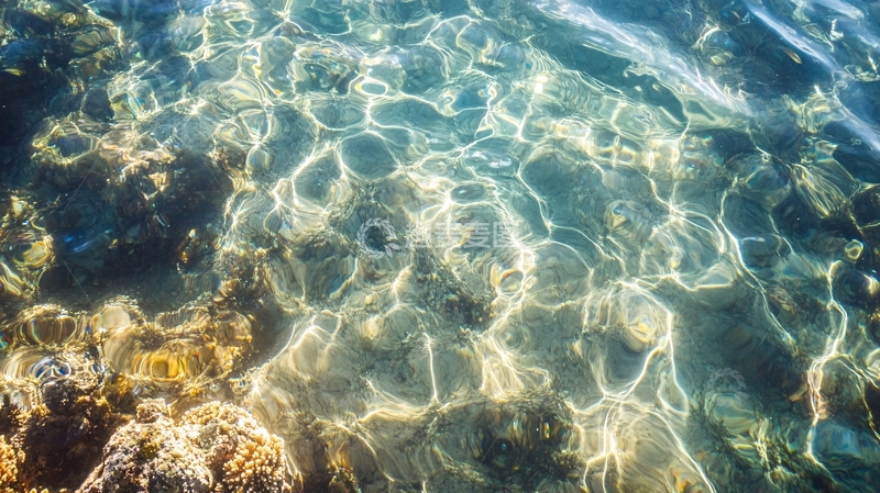 高清大图下载【趣麦麦图】-清澈见底的海水