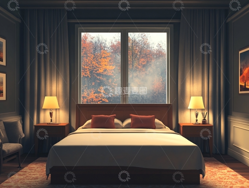 高清大图下载【趣麦麦图】现代豪华酒店客房