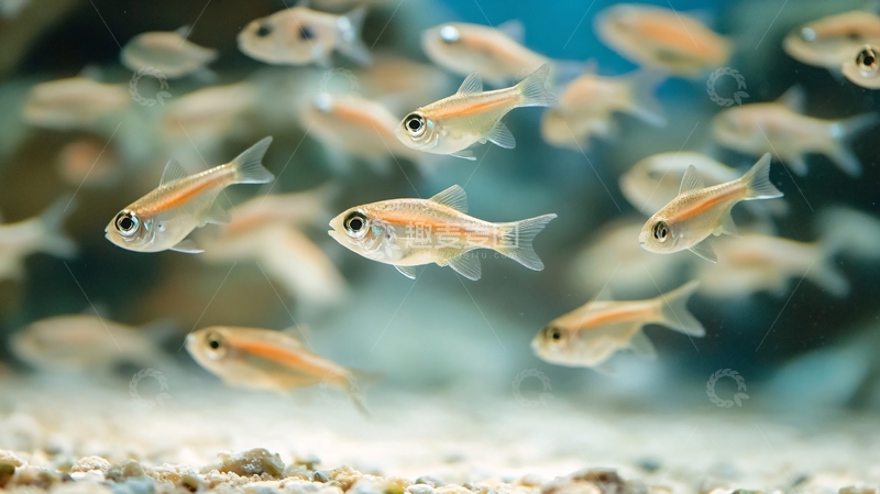 高清大图下载【趣麦麦图】鱼群特写壁纸13
