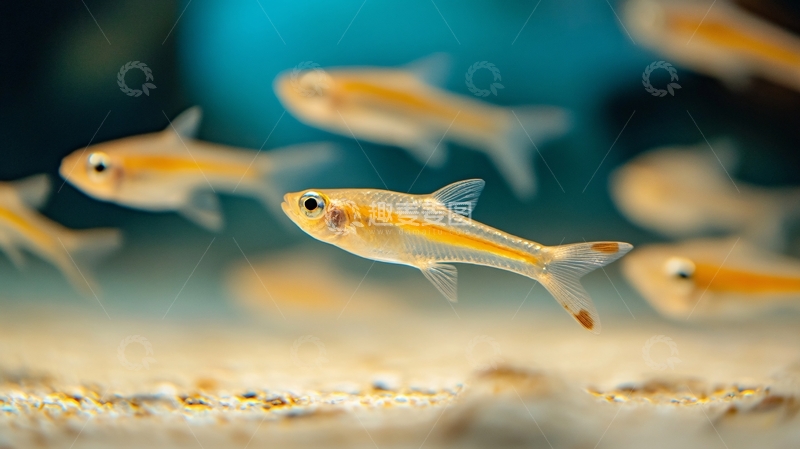 高清大图下载【趣麦麦图】游动的小鱼苗