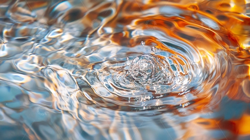 高清大图下载【趣麦麦图】浅海鱼群穿梭水面