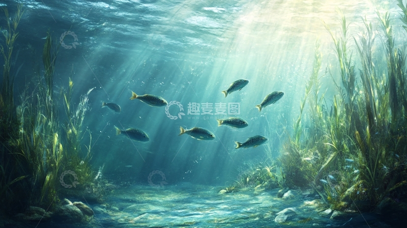 高清大图下载【趣麦麦图】写实海底世界1