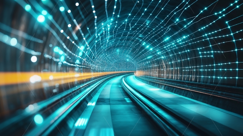 高清大图下载【趣麦麦图】科技感隧道6