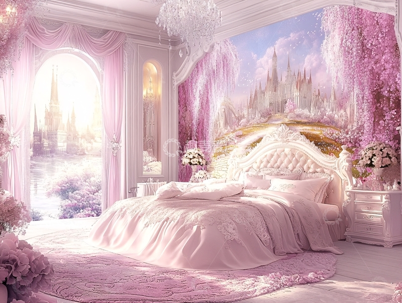 高清大图下载【趣麦麦图】-浪漫温馨粉色主题场景5