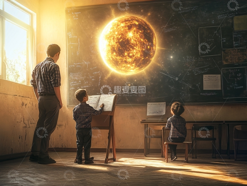 高清大图下载【趣麦麦图】天文学家的研究课题
