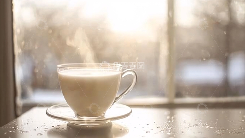 高清大图下载【趣麦麦图】窗前儃奶茶