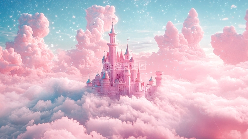 高清大图下载【趣麦麦图】梦幻粉红色城堡