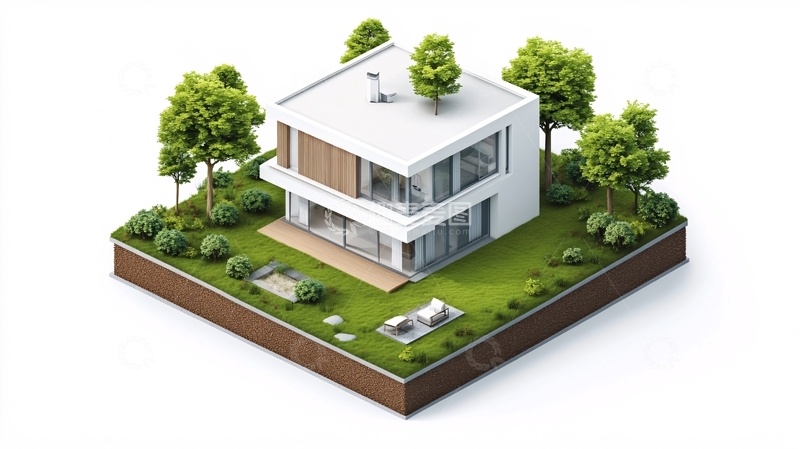 高清大图下载【趣麦麦图】庭院模型