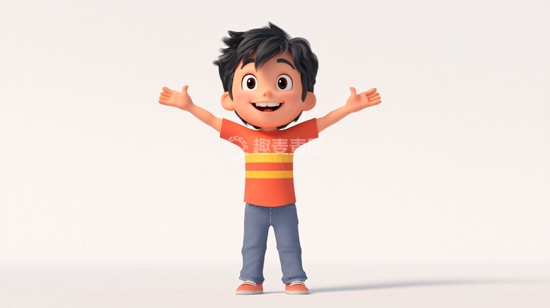 高清大图下载【趣麦麦图】男孩形象9