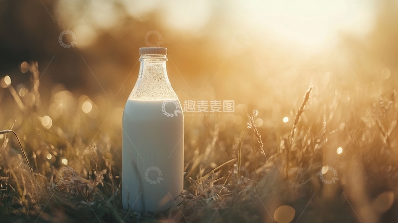 高清大图下载【趣麦麦图】瓶装奶效果图