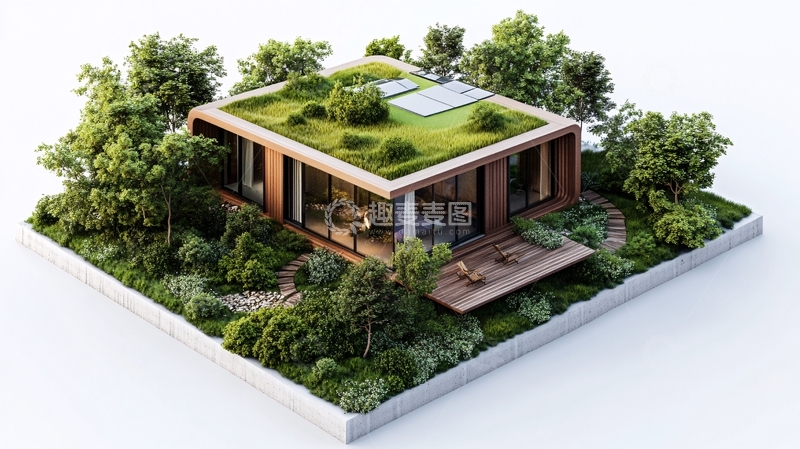 高清大图下载【趣麦麦图】屋顶绿洲