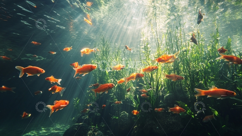 高清大图下载【趣麦麦图】水底鱼儿