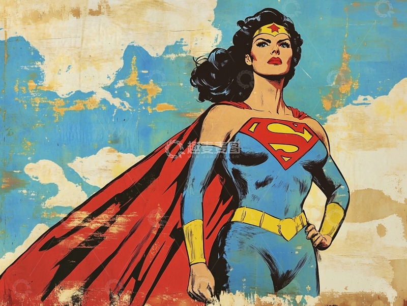 高清大图下载【趣麦麦图】女超人服装