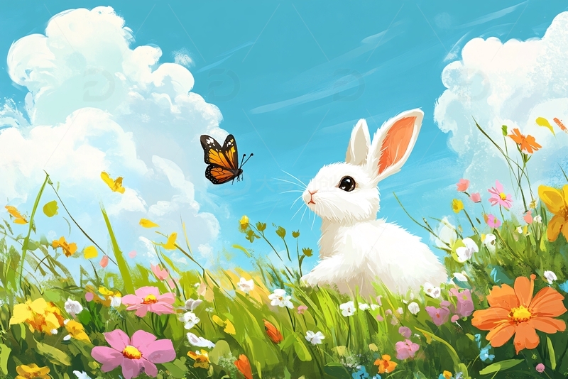 高清大图下载【趣麦麦图】小兔临摹2