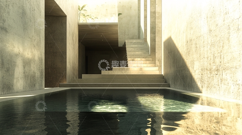 高清大图下载【趣麦麦图】超现实泳池