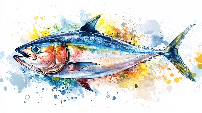 高清大图下载【趣麦麦图】金枪鱼手绘13