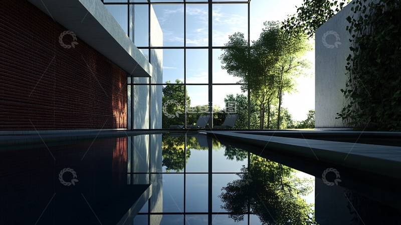 高清大图下载【趣麦麦图】带游泳池的住宅