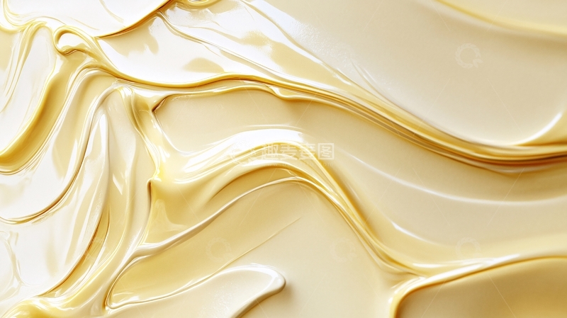 高清大图下载【趣麦麦图】金色抽象流体纹理背景6