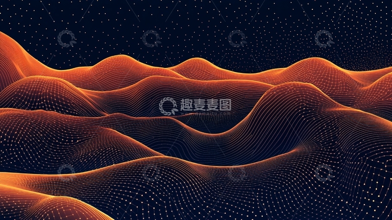 高清大图下载【趣麦麦图】波浪线弧线弧形山