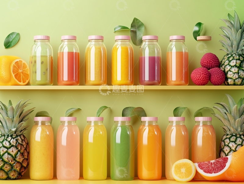 高清大图下载【趣麦麦图】果汁场景图
