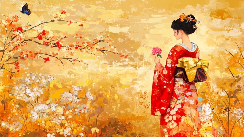 高清大图下载【趣麦麦图】日本美女画