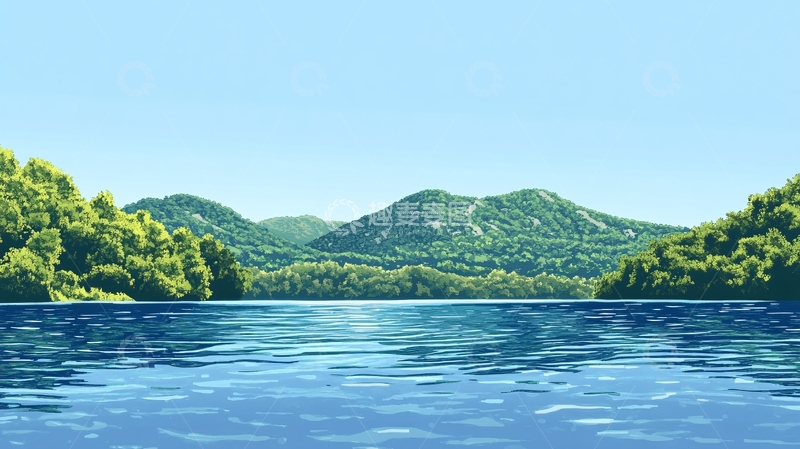 高清大图下载【趣麦麦图】电脑绘制风景