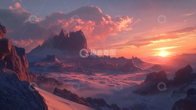 高清大图下载【趣麦麦图】云海山脉3