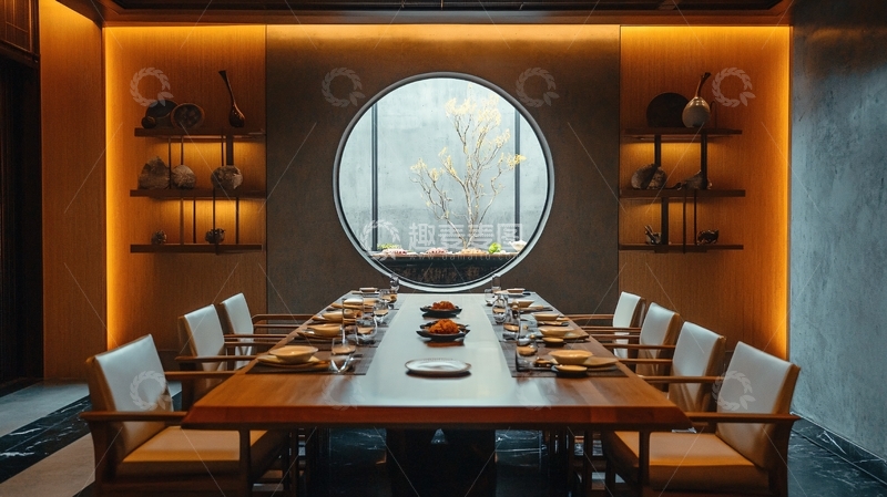 高清大图下载【趣麦麦图】新中式包厢环境