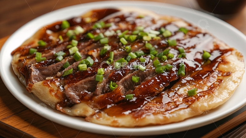 高清大图下载【趣麦麦图】酱香饼特写