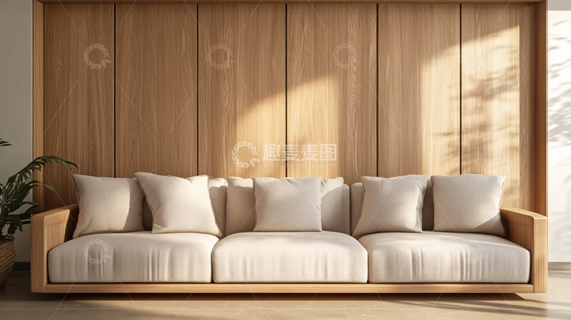 高清大图下载【趣麦麦图】木质客厅