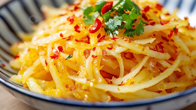 高清大图下载【趣麦麦图】酸辣洋芋丝