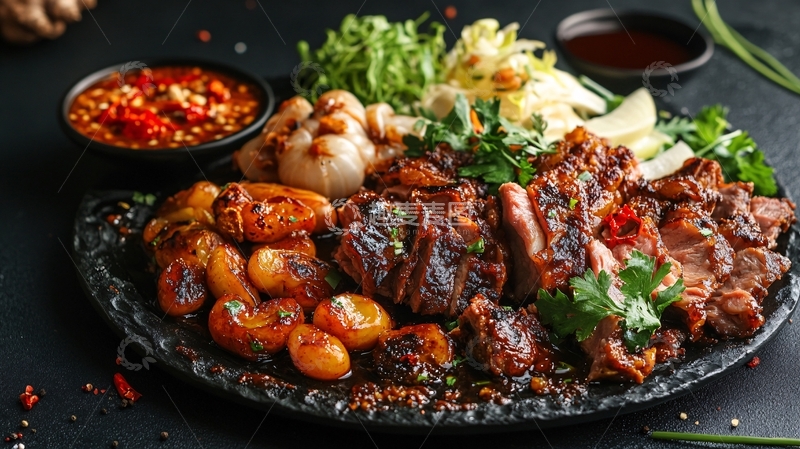 高清大图下载【趣麦麦图】牛肋骨蒜蓉