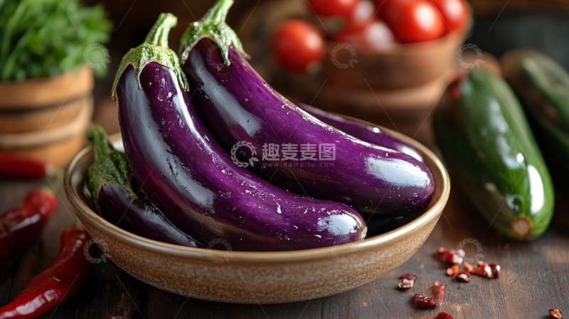 高清大图下载【趣麦麦图】紫色瓜果蔬菜植物10