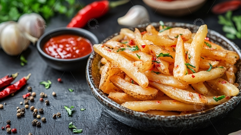 高清大图下载【趣麦麦图】高清土豆条