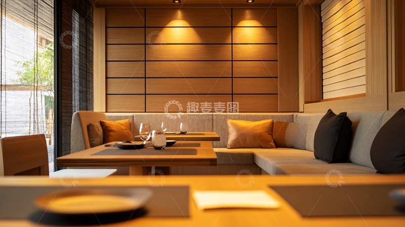 高清大图下载【趣麦麦图】日式卡座