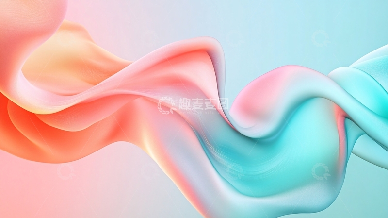 高清大图下载【趣麦麦图】炫彩背景流体线条