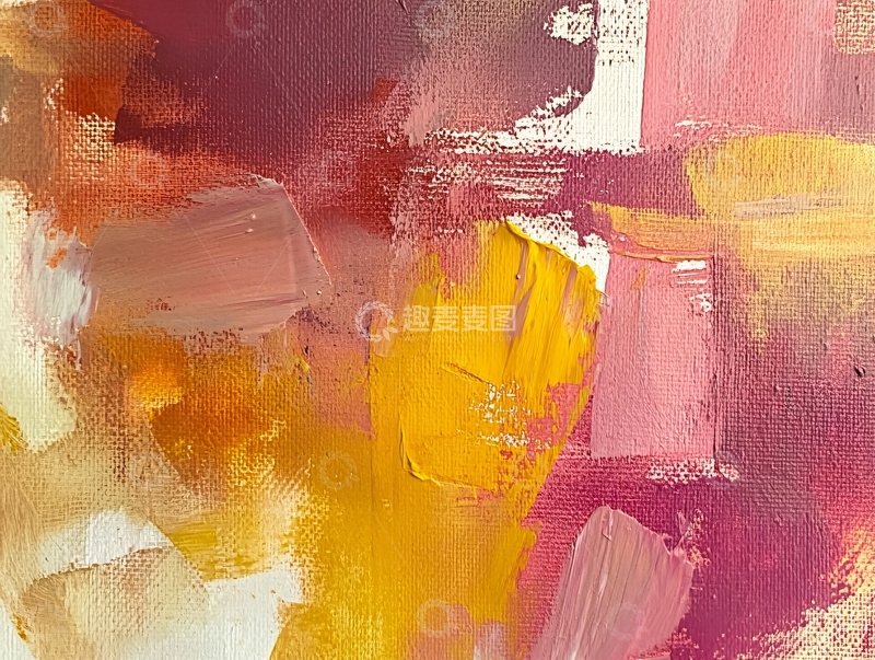 高清大图下载【趣麦麦图】手绘抽象艺术油画背景