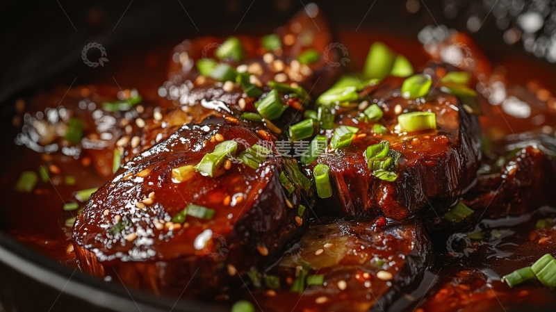 高清大图下载【趣麦麦图】红烧牛肉特写1